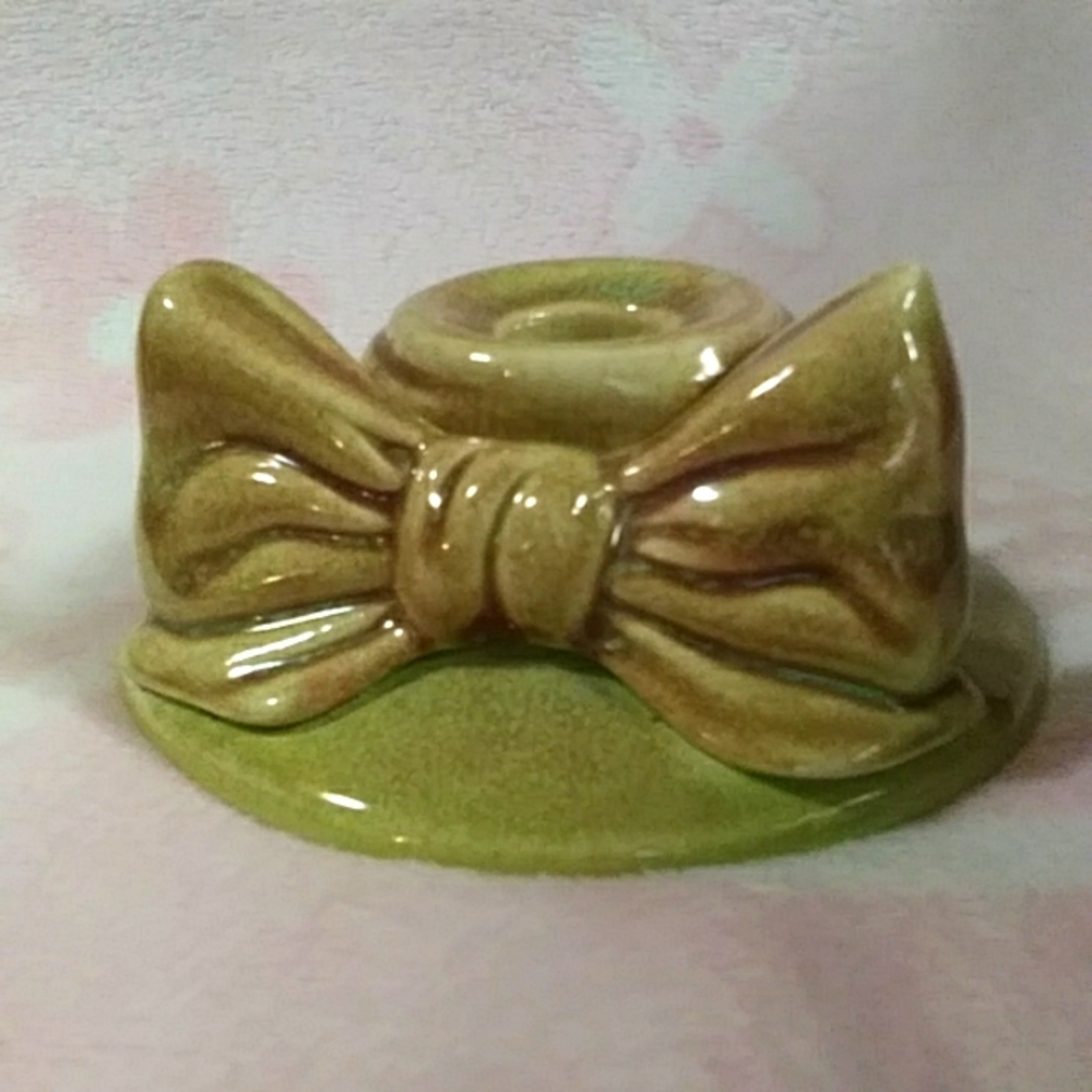West Coast Pottery Bow Candle Holder